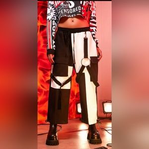 Current Mood Disasterology pieced cargo pants